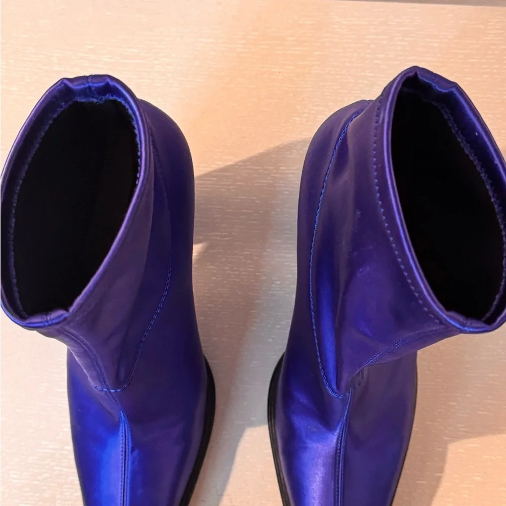 Jimmy Choo Vibrant Blue Sock Boots - Picture 6 of 9